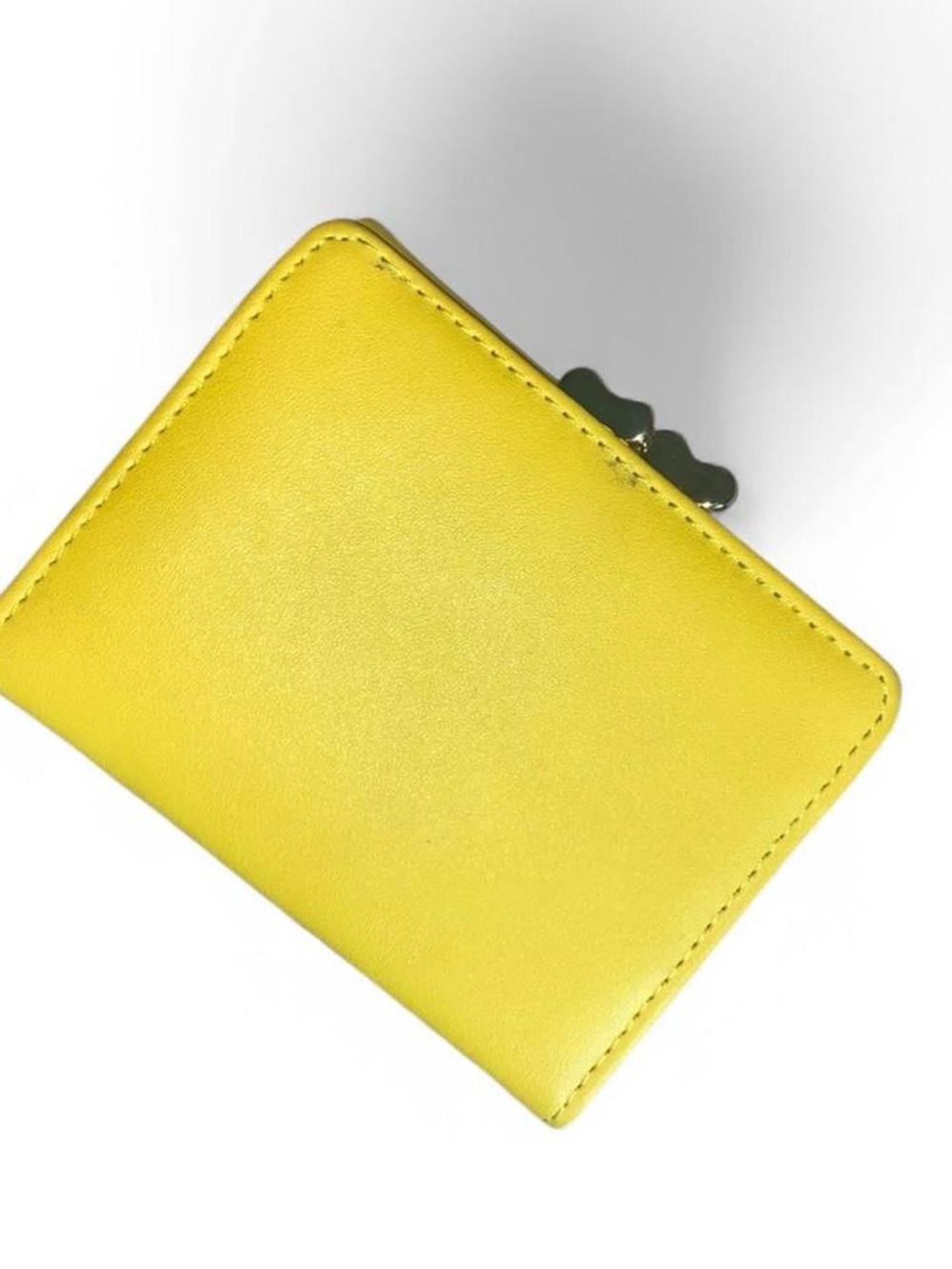 Yellow leather wallet